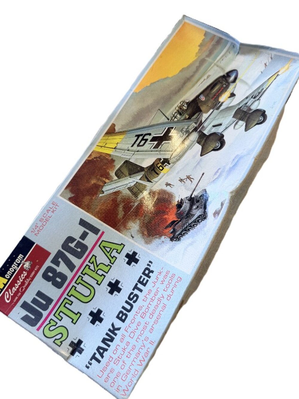 Vintage Monogram JU 87G-1 Stuka Tank Buster Model Kit – 1968